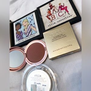 Stila lot. 4 pan pallets, convertible color , illuminating powder refill